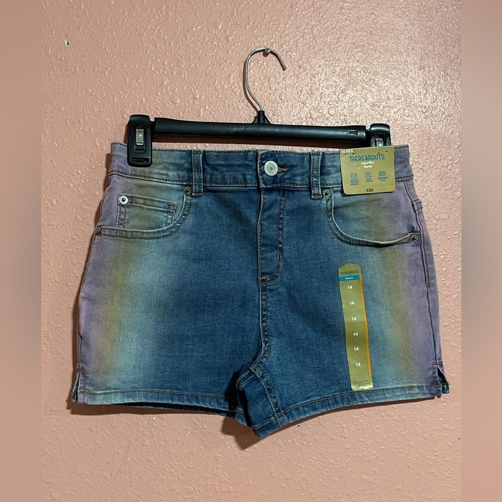 (Q) Thereabouts blue Jeans short 14 REG for girls